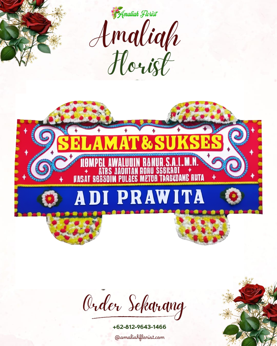 Papan Bunga Ucapan Selamat Cibaliung